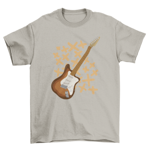 Electric guitar music instrument t-shirt