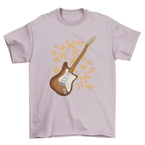 Electric guitar music instrument t-shirt